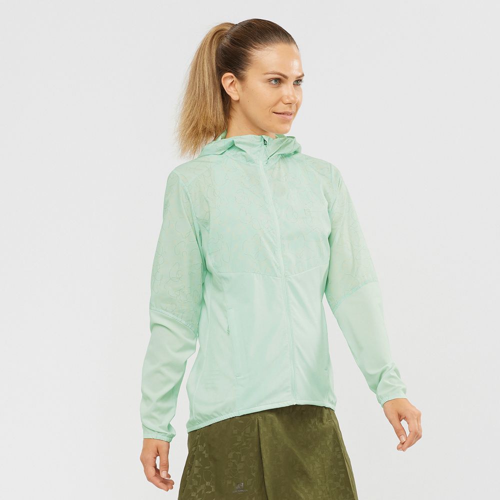 Salomon Jakker Dame Blå - AGILE WIND (JHZNK-5246)